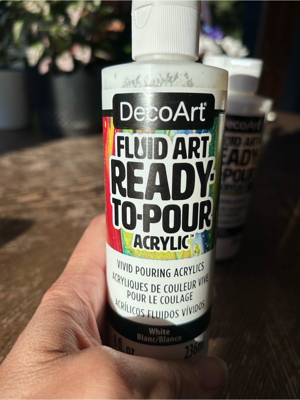 5 bottles Ready-to-Pour Acrylic Paint - White